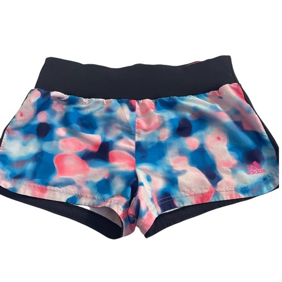 Adidas Multicolor Clima Cool Yoga Running Shorts Size Small - Picture 1 of 8